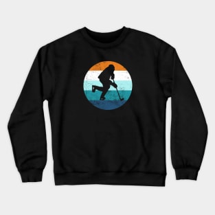 Vintage Ice Hockey Player Crewneck Sweatshirt